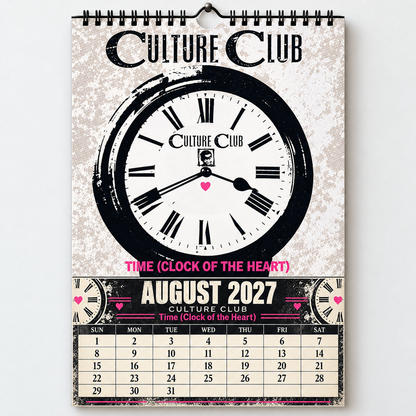 2027 Culture Club Album Cover Wall Calendar – Boy George 80s Pop Music Calendar, Retro New Wave Decor, Nostalgic Gift for Fans