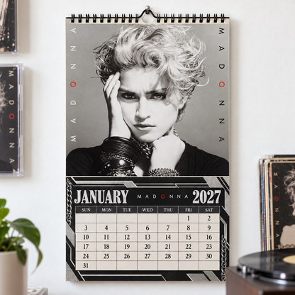 Madonna 2027 Album Covers Wall Calendar - Pop Queen Album Art Poster Calendar, Pop Music Merchandise Fan Holiday Gift