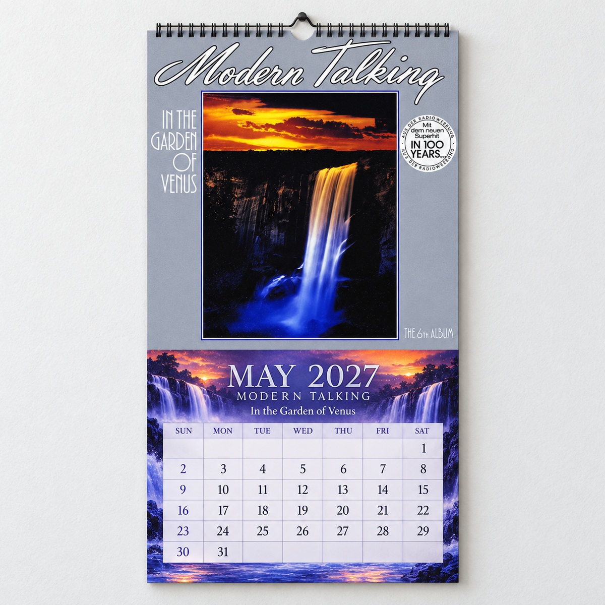 Modern Talking 2027 Wall Calendar - Album Cover Collage & Euro Disco Discography Art | Premium Pop Fan Gift & Hanging Decor