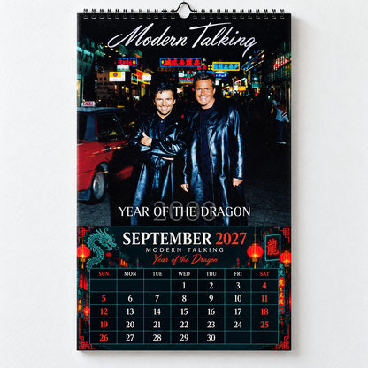 Modern Talking 2027 Wall Calendar - Album Cover Collage & Euro Disco Discography Art | Premium Pop Fan Gift & Hanging Decor