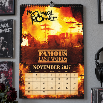My Chemical Romance 2027 Album Covers Wall Calendar - Emo Rock Album Art Poster Calendar, Rock Music Fan Holiday Gift