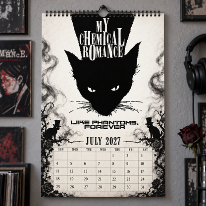 My Chemical Romance 2027 Album Covers Wall Calendar - Emo Rock Album Art Poster Calendar, Rock Music Fan Holiday Gift