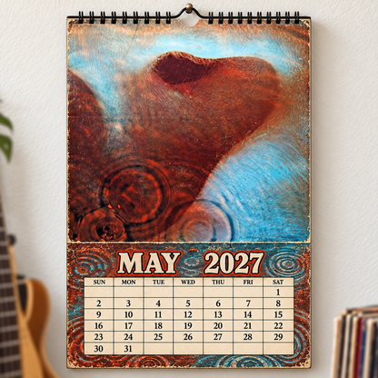 Pink Floyd 2027 Wall Calendar - Album Cover Collage & Prog Rock Discography Art | Premium Classic Rock Fan Gift & Hanging Decor