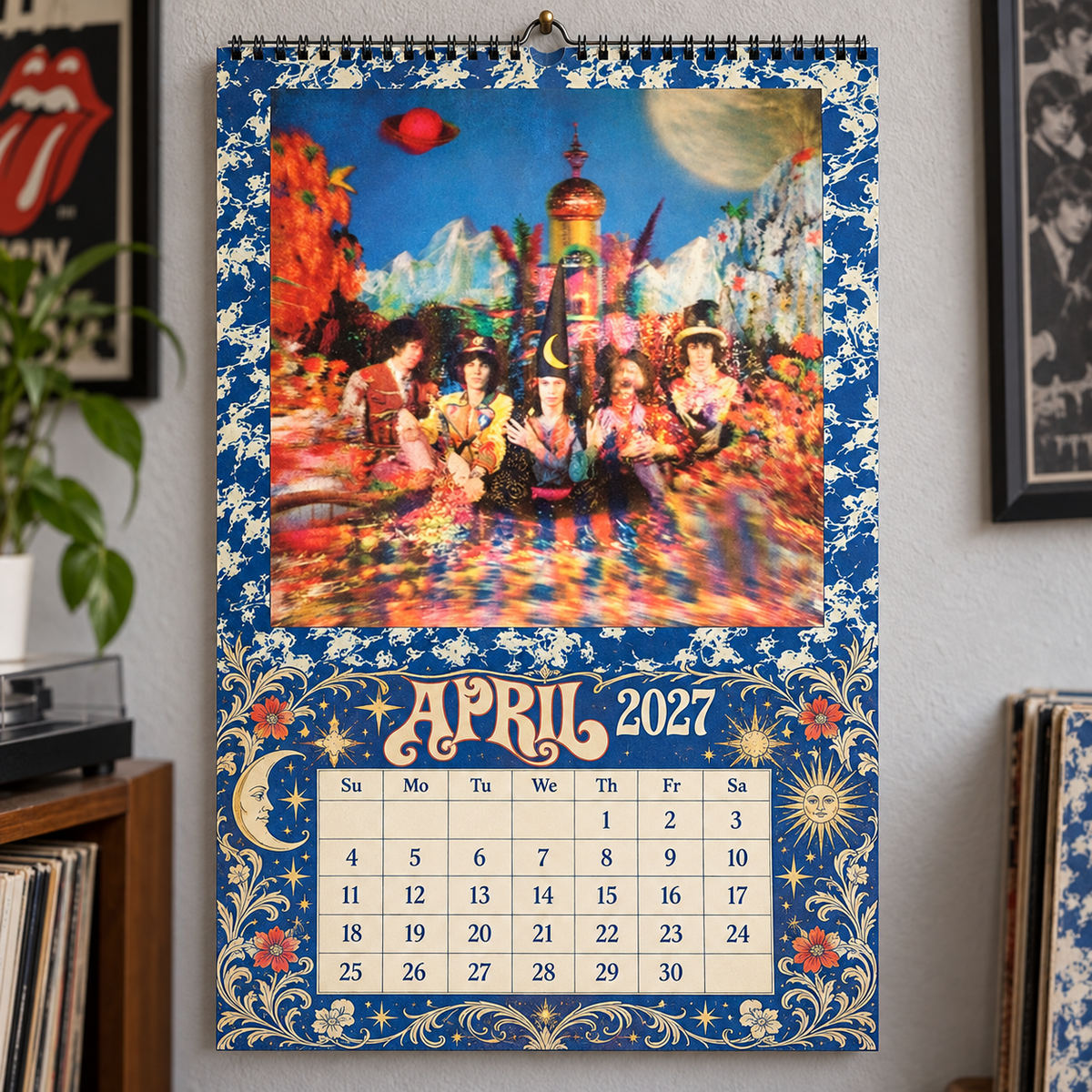 The Rolling Stones 2027 Calendar - Classic Rock Album Art and Photography Monthly Wall Calendar