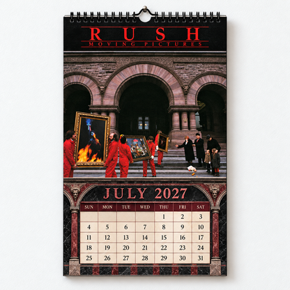 2027 Rush Album Cover Wall Calendar – Classic Progressive Rock Band Calendar, Vintage Music Memorabilia, Neil Peart Fan Gift