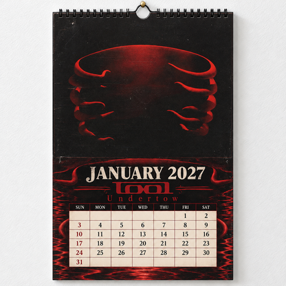 2027 Tool Album Covers Wall Calendar - Spiral Bound Vintage Psychedelic Metal Collector's Calendar - Unique Christmas Stocking Stuffer & Birthday Gift