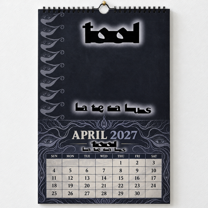 2027 Tool Album Covers Wall Calendar - Spiral Bound Vintage Psychedelic Metal Collector's Calendar - Unique Christmas Stocking Stuffer & Birthday Gift