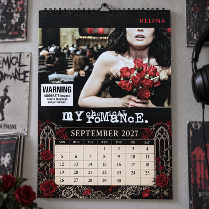 My Chemical Romance 2027 Album Covers Wall Calendar - Emo Rock Album Art Poster Calendar, Rock Music Fan Holiday Gift