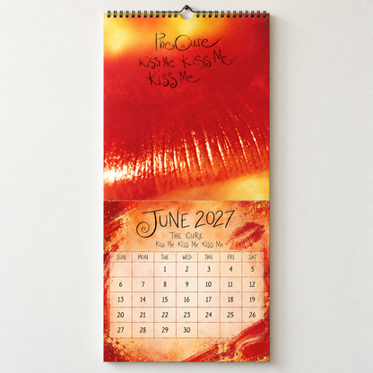 2027 The Cure Album Covers Wall Calendar - Spiral Bound Vintage Gothic Rock Collector's Calendar - Unique Christmas Stocking Stuffer & Birthday Gift
