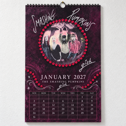 2027 The Smashing Pumpkins Album Covers Wall Calendar - Spiral Bound Vintage Alternative Rock Collector's Calendar - Unique Christmas Stocking Stuffer & Birthday Gift