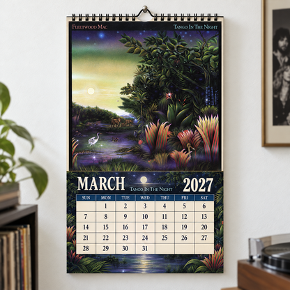 Fleetwood Mac 2027 Album Covers Wall Calendar - Classic Rock Album Art Poster Calendar, Rock Music Merchandise Fan Holiday Gift