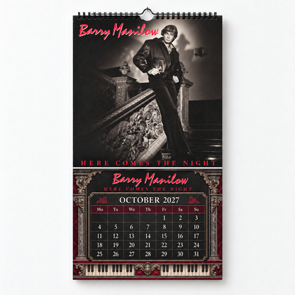 Barry Manilow 2027 Album Covers Wall Calendar - Vintage Photos & Classic Hits