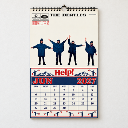 The Beatles 2027 Album Covers Calendar - Abbey Road Art Collector Edition, Classic Pop Music Fan Gif