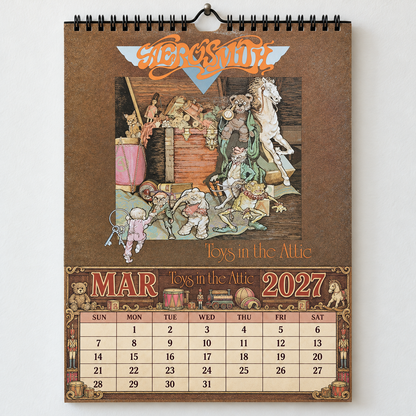 Aerosmith 2027 Rock Wall Calendar - Permanent Vacation Album Art Collector Edition, Hard Rock Music Fan Gift & Planner