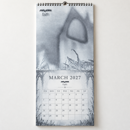 2027 The Cure Album Covers Wall Calendar - Spiral Bound Vintage Gothic Rock Collector's Calendar - Unique Christmas Stocking Stuffer & Birthday Gift
