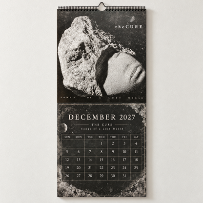 2027 The Cure Album Covers Wall Calendar - Spiral Bound Vintage Gothic Rock Collector's Calendar - Unique Christmas Stocking Stuffer & Birthday Gift