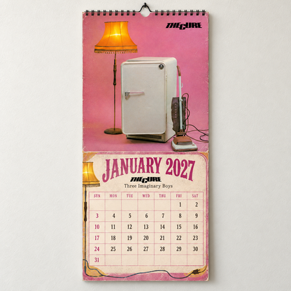 2027 The Cure Album Covers Wall Calendar - Spiral Bound Vintage Gothic Rock Collector's Calendar - Unique Christmas Stocking Stuffer & Birthday Gift