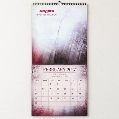 2027 The Cure Album Covers Wall Calendar - Spiral Bound Vintage Gothic Rock Collector's Calendar - Unique Christmas Stocking Stuffer & Birthday Gift