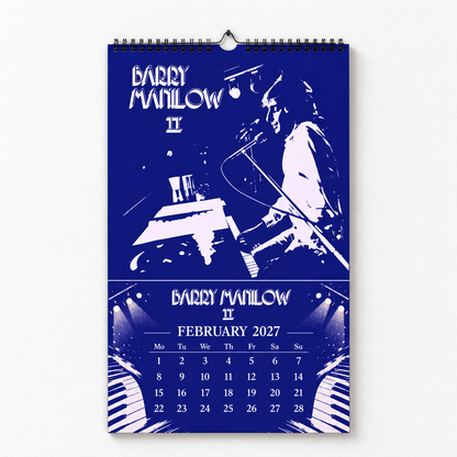 Barry Manilow 2027 Album Covers Wall Calendar - Vintage Photos & Classic Hits