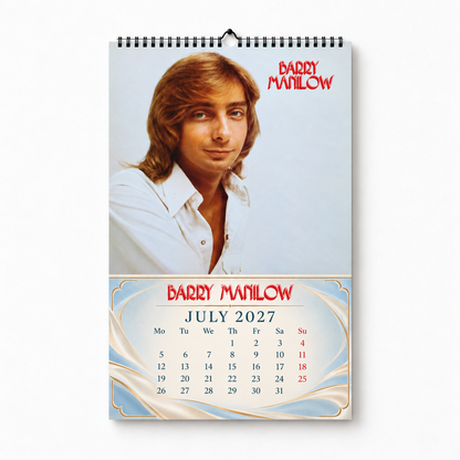 Barry Manilow 2027 Album Covers Wall Calendar - Vintage Photos & Classic Hits