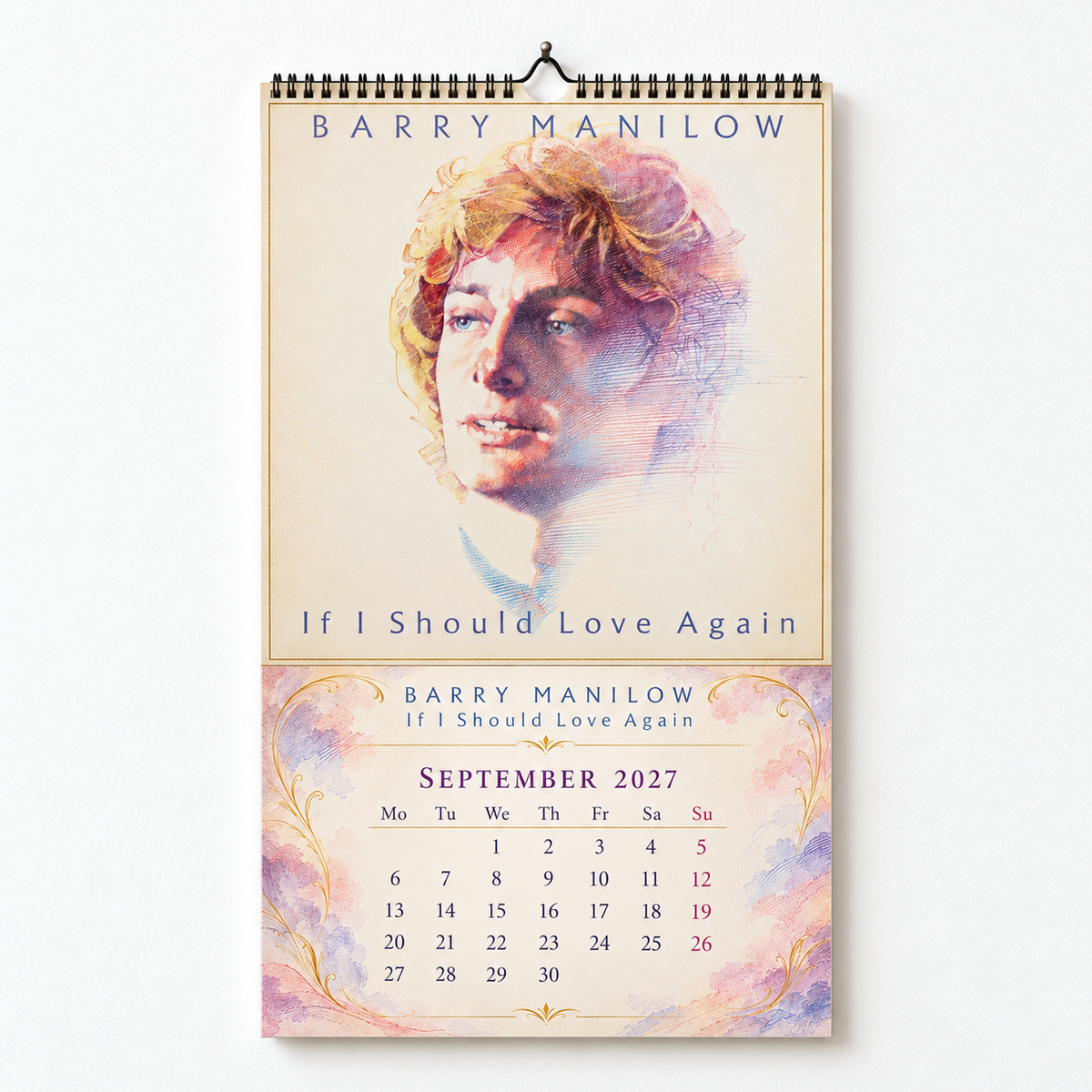 Barry Manilow 2027 Album Covers Wall Calendar - Vintage Photos & Classic Hits