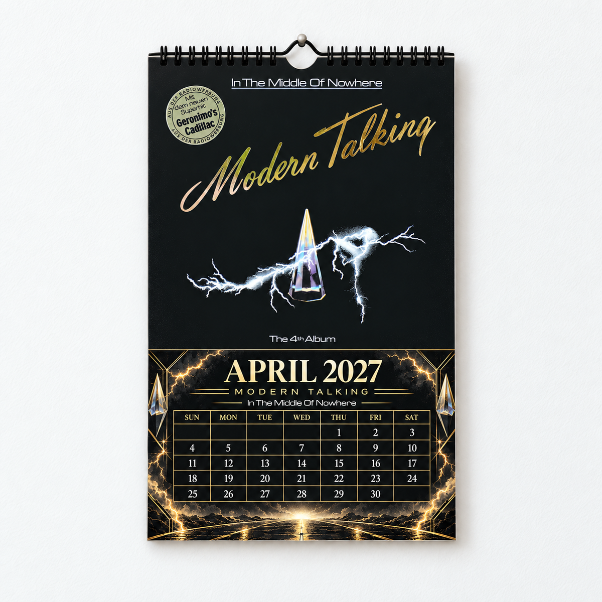 Modern Talking 2027 Wall Calendar - Album Cover Collage & Euro Disco Discography Art | Premium Pop Fan Gift & Hanging Decor