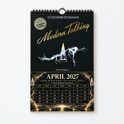 Modern Talking 2027 Wall Calendar - Album Cover Collage & Euro Disco Discography Art | Premium Pop Fan Gift & Hanging Decor