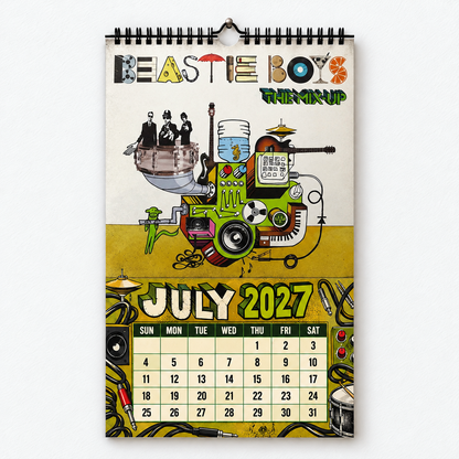 Beastie Boys 2027 Wall Calendar – Vintage Album Cover Collage, A Year of Intergalactic Memories, Retro Hip Hop Music Calendar