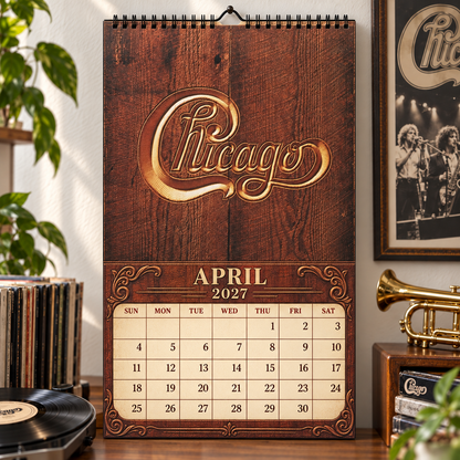 Chicago 2027 Album Cover Calendar - Classic Art Wall Planner, Music Keepsake Fan Gift