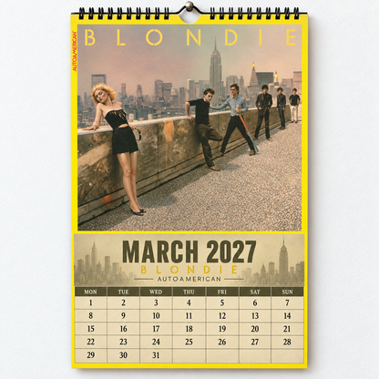 Blondie 2027 Album Cover Calendar - Classic Art Wall Planner, Music Keepsake Fan Gift