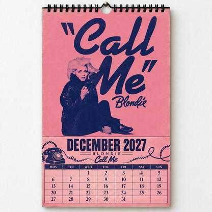 Blondie 2027 Album Cover Calendar - Classic Art Wall Planner, Music Keepsake Fan Gift