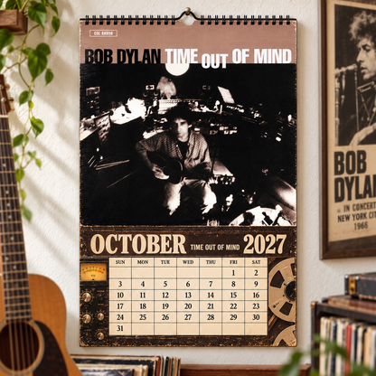 Bob Dylan 2027 Album Cover Calendar - Classic Art Wall Planner, Music Keepsake Fan Gift