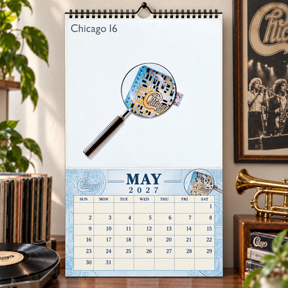 Chicago 2027 Album Cover Calendar - Classic Art Wall Planner, Music Keepsake Fan Gift