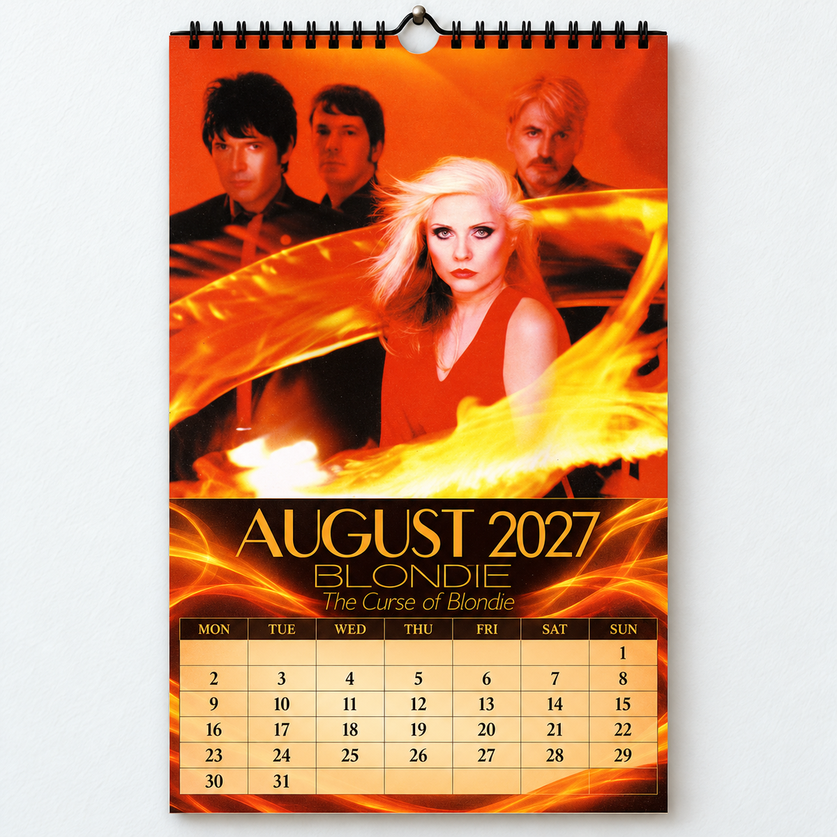 Blondie 2027 Album Cover Calendar - Classic Art Wall Planner, Music Keepsake Fan Gift