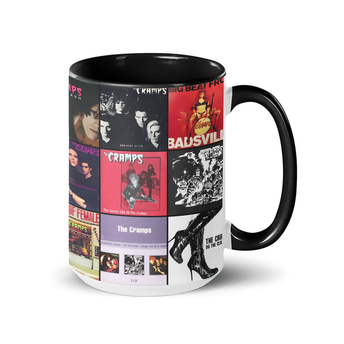 The Cramps Accent Mug – Iconic Album Cover Collage Gift
