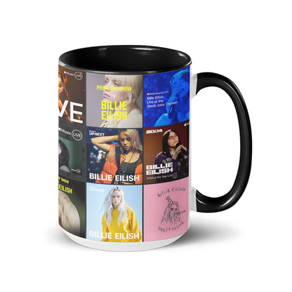 Billie Eilish Accent Mug – Alt-Pop Album Art Collage Gift