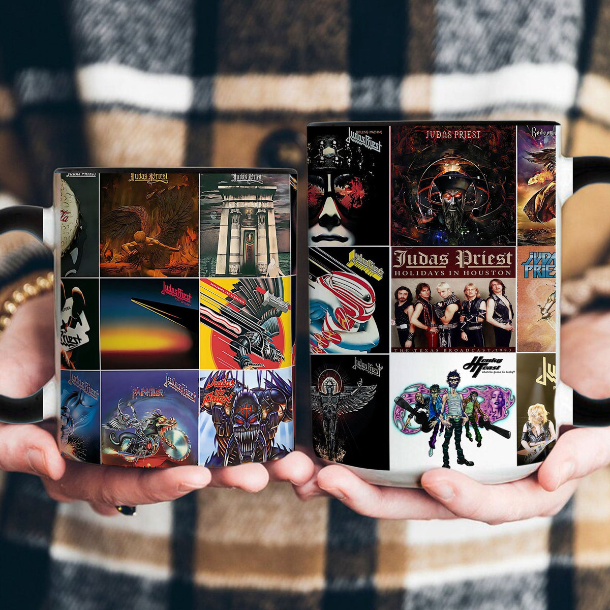 Judas Priest Accent Mug – Album Cover Collage Gift