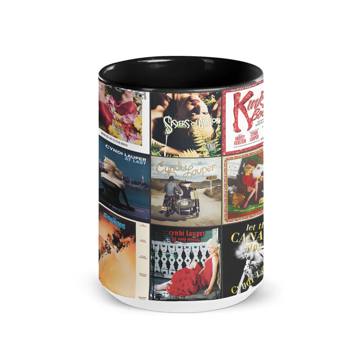 Cyndi Lauper Accent Mug – Album Cover Collage Gift