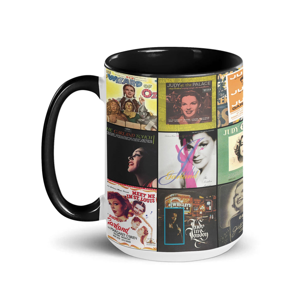 Judy Garland Accent Mug – Album Cover Collage Gift