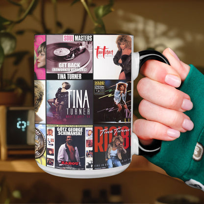 Tina Turner Accent Mug – Album Cover Collage Gift