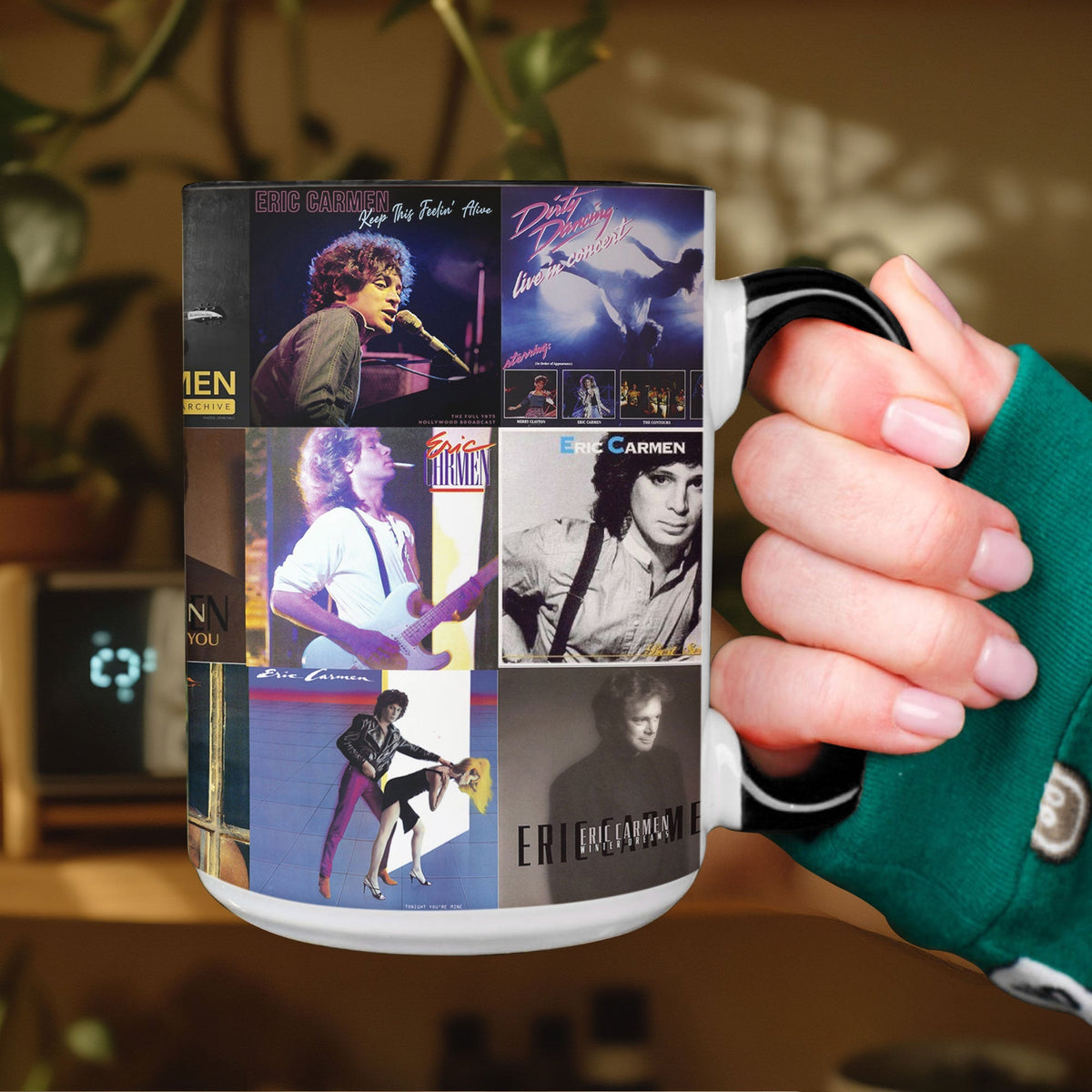 Eric Carmen Accent Mug – Classic Pop-Rock Album Collage Gift