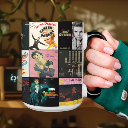 Judy Garland Accent Mug – Album Cover Collage Gift