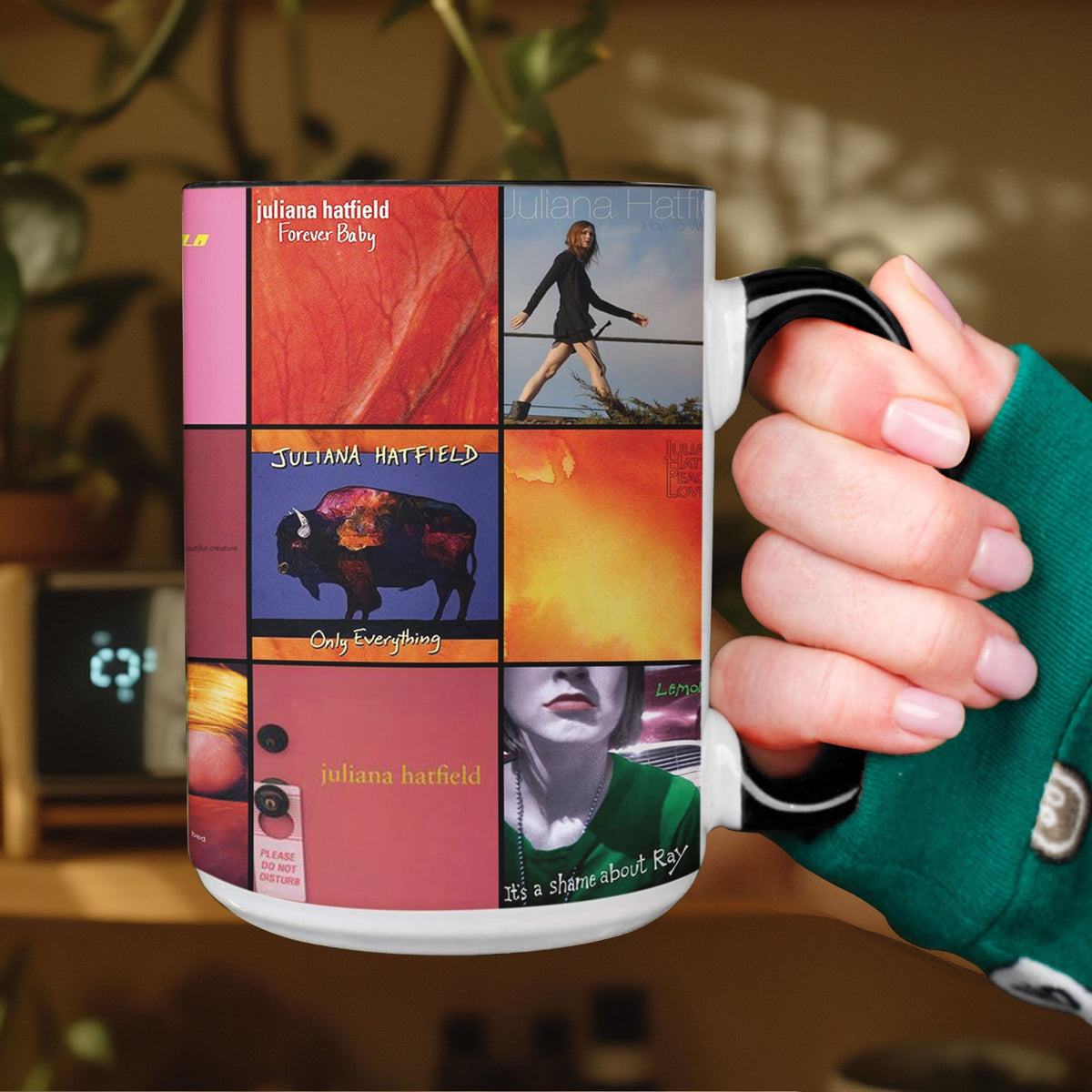 Juliana Hatfield Accent Mug – Indie Rock Icon Album Collage Gift