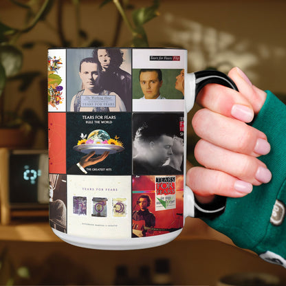 Tears for Fears Accent Mug – Album Cover Collage Gift