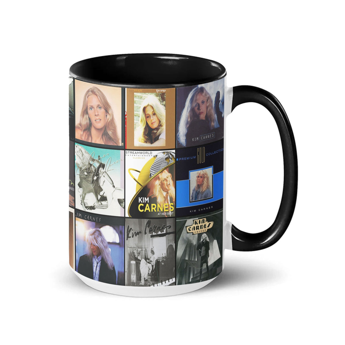 Kim Carnes Accent Mug – Timeless Pop Icon Album Collage Gift
