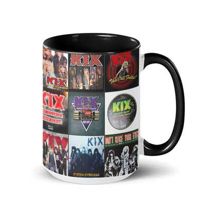 Kix Accent Mug – Hard Rock Album Cover Collage Gift
