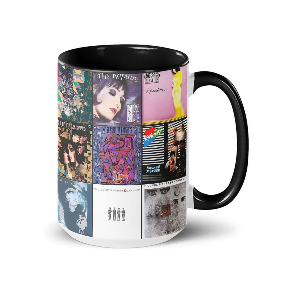 Siouxsie & The Banshees Accent Mug – Iconic Album Art Collage Gift