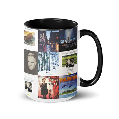 Sting Accent Mug – Classic Album Cover Collage Gift for Music Lovers