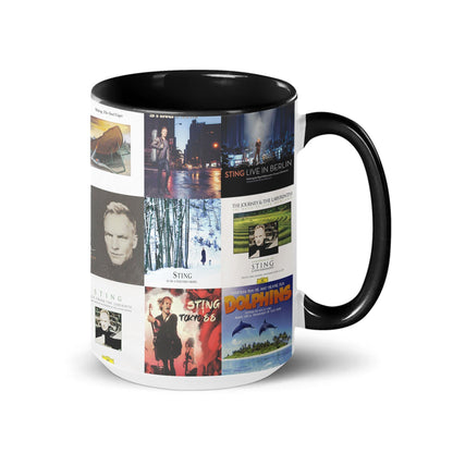 Sting Accent Mug – Iconic Album Cover Collage Gift
