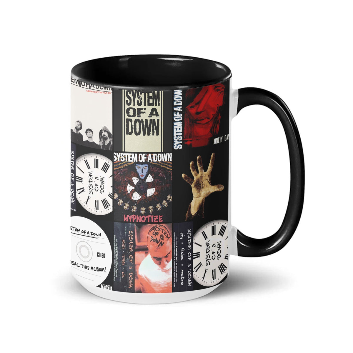 System of a Down Accent Mug – Album Cover Collage Gift